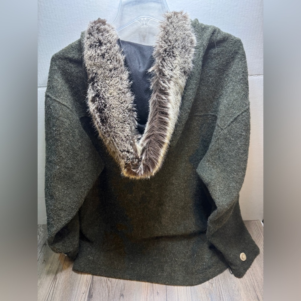 Fjall Wool Pullover Sweater Jacket Medium Green F… - image 6